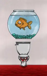 Bathroom Carnage: Kill the Goldfish