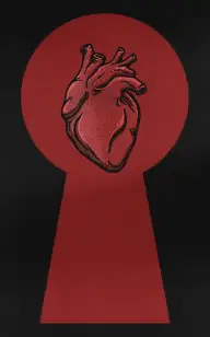 Heart Peeping Through the Keyhole