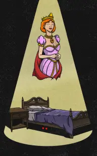The Queen in Tim's Room