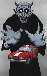 The Sports Car in His Grasp