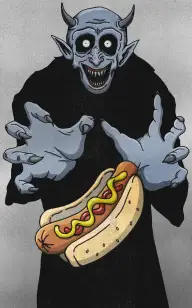 Satan and His Hot Dog