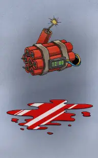 The Explosive Covered in Blood