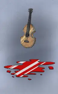 The Banjo Covered in Blood