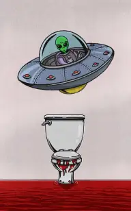 The Martian Flushed Away