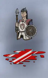 The Templar Covered in Blood