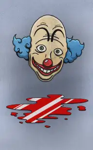The Clown Covered in Blood