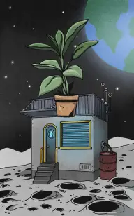 Plant on the Moon