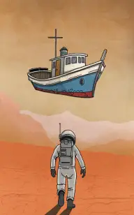 Boat on Mars