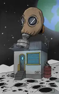 Gas Mask on the Moon