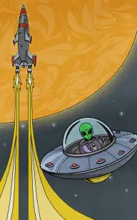 The Spaceship Through Space