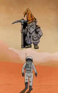 The Gnome Living on Mars