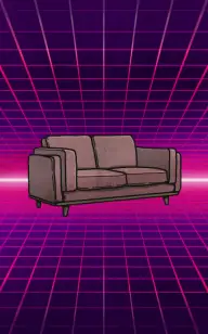 Pink Neon Sofa