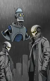 Steel Android on Patrol