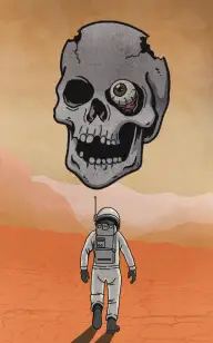 Skull on Mars