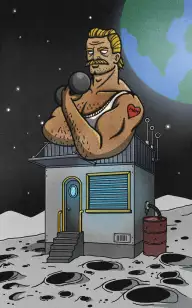 Strongman  on the Moon
