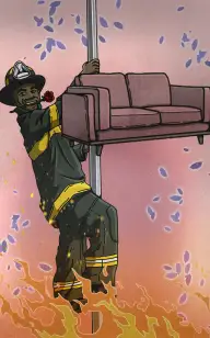 Flaming Hot Love Seat