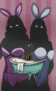 Two Ladies for One Tub