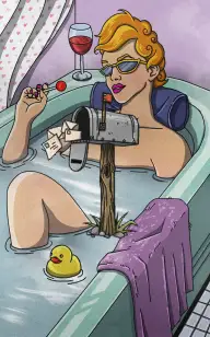 Dripping on the Letter