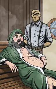 Sexy Uncle in the Sauna