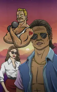 The Bad Boy with His Strongman