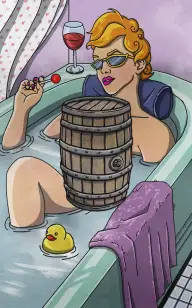 Soaking My Barrel
