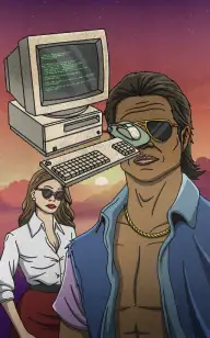 The Bad Boy with His Computer