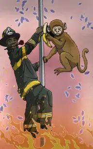 The Firefighter & the Chimp