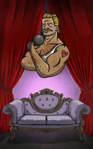 The Bodybuilder  in the Velvet Room