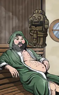 Sexy Relic in the Sauna