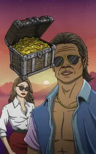 The Bad Boy with His Treasure