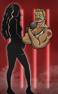 Neon Weightlifter Tension