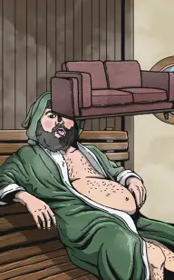 Sexy Sofa in the Sauna