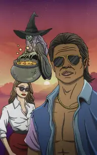 The Bad Boy with His Witch