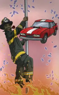 The Firefighter & the Sports Car