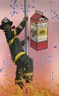 Flaming Hot Milk Carton