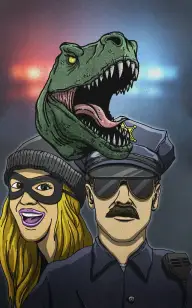 Bad Dinosaur Under Arrest