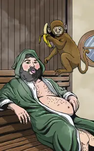 Sauna Sessions with My Chimp