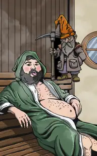 Sexy Gnome in the Sauna