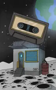 Cassette on the Moon