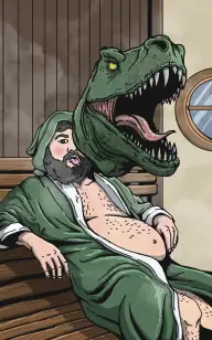 Sweaty Dinosaur Action