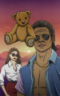 His Massive Stuffed Toy Strikes Again