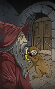 The Red Wizard & His Monkey