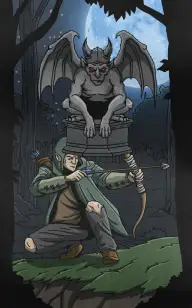 The Gargoyle Night Elf