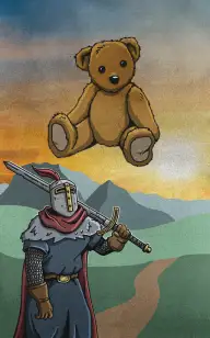 A Knight's Path to His Bear