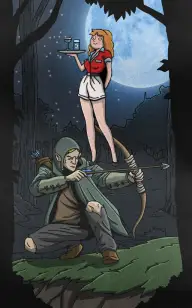 Lady in Greenwood Forest