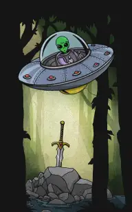 The Martian's Magic Sword