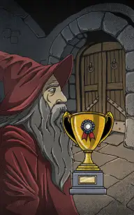 The Red Wizard & His Trophy