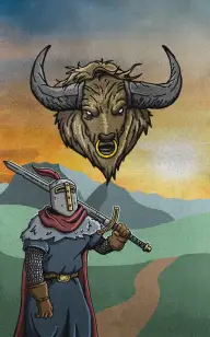 A Knight's Path to His Minotaur