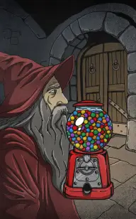 The Red Wizard & His Gumball