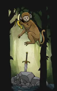 The Chimp's Magic Sword